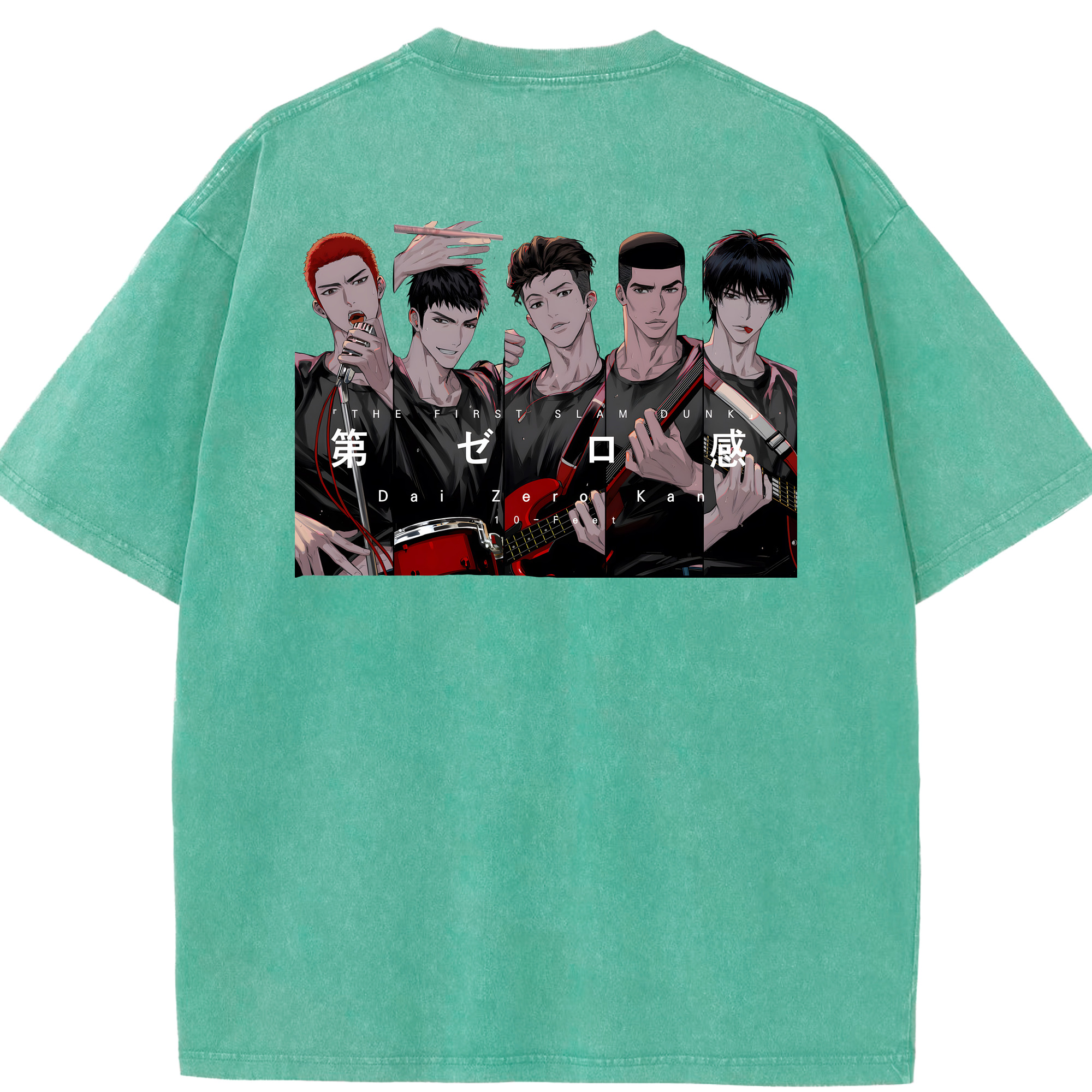 （画像用） SLAM DUNK／スラムダンク 綿100% ヴィンテージ風 半袖Tシャツ（背面プリント）